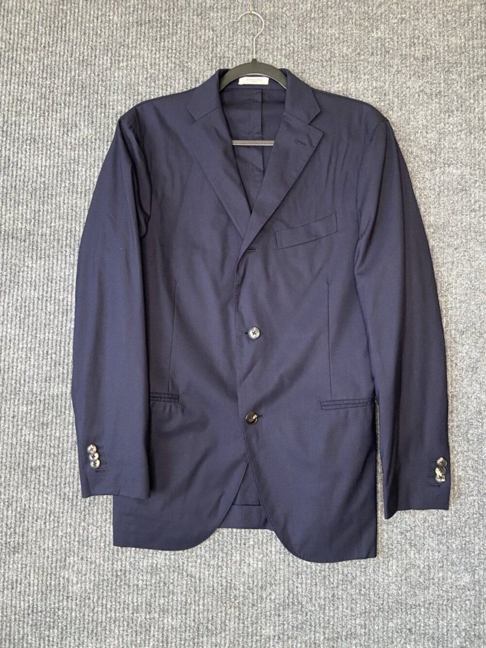 Boglioli Unstructured 100% Wool Blue N2182E 50 K Jacket Sport Coat 38 R (48)